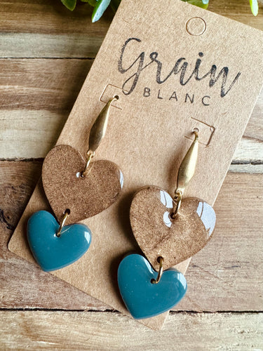 Boucles résine 🤍 (doré gris pigeon marron clair )