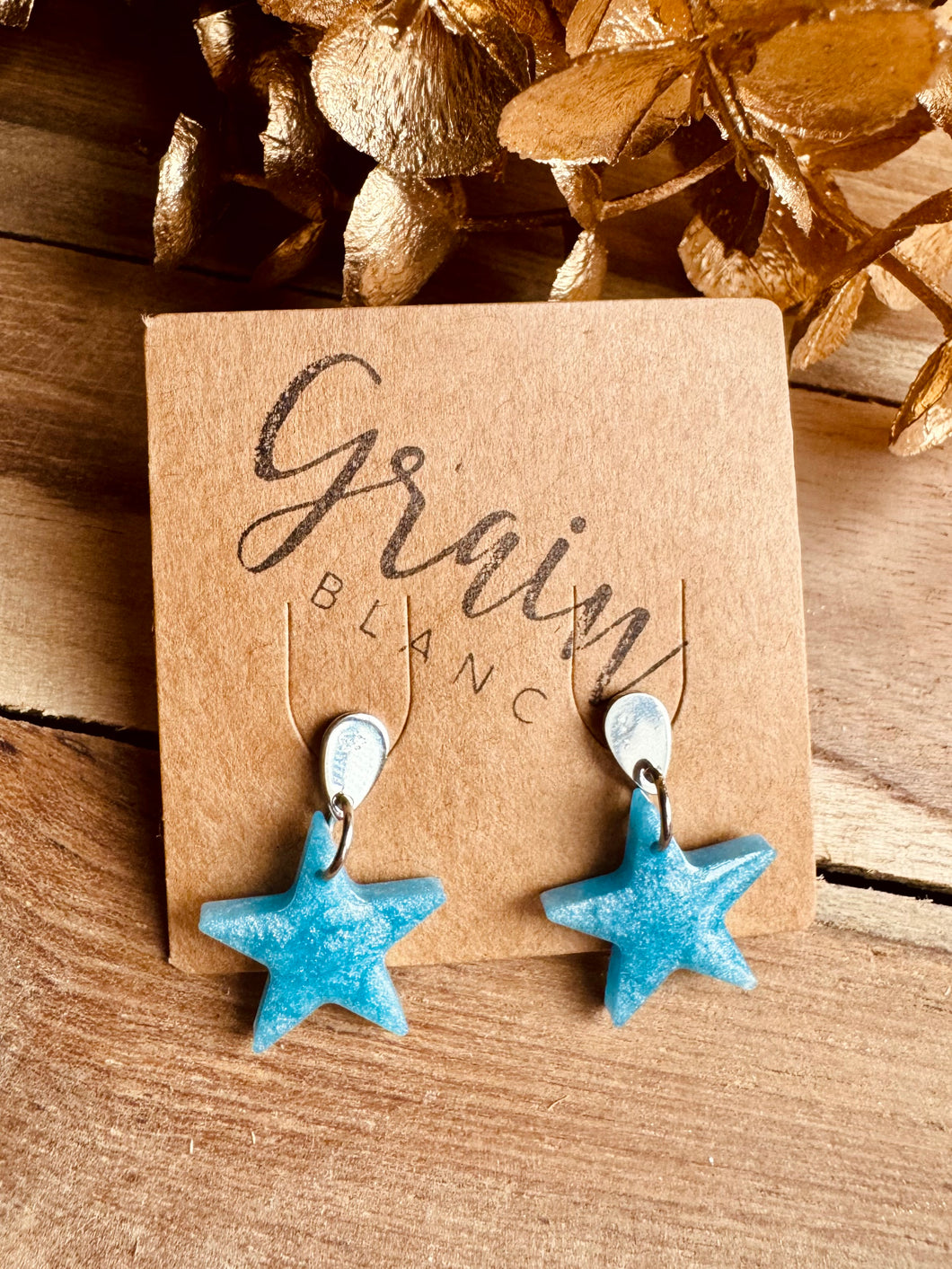 Boucles mini miss ✨ (bleu argenté)