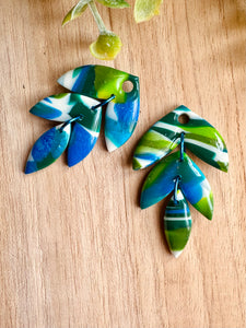 Duo de pépites (dégradé vert bleu)