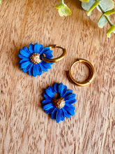 Charger l'image dans la galerie, Duo de pépites fleurs (mini bleu)