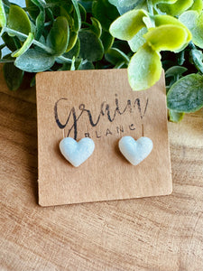 Boucles résine (blanc nacré )