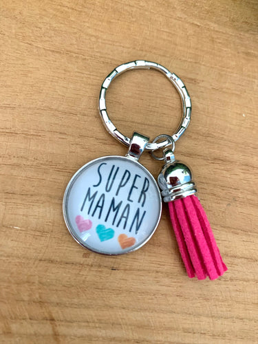 Porte clés « SUPER MAMAN»